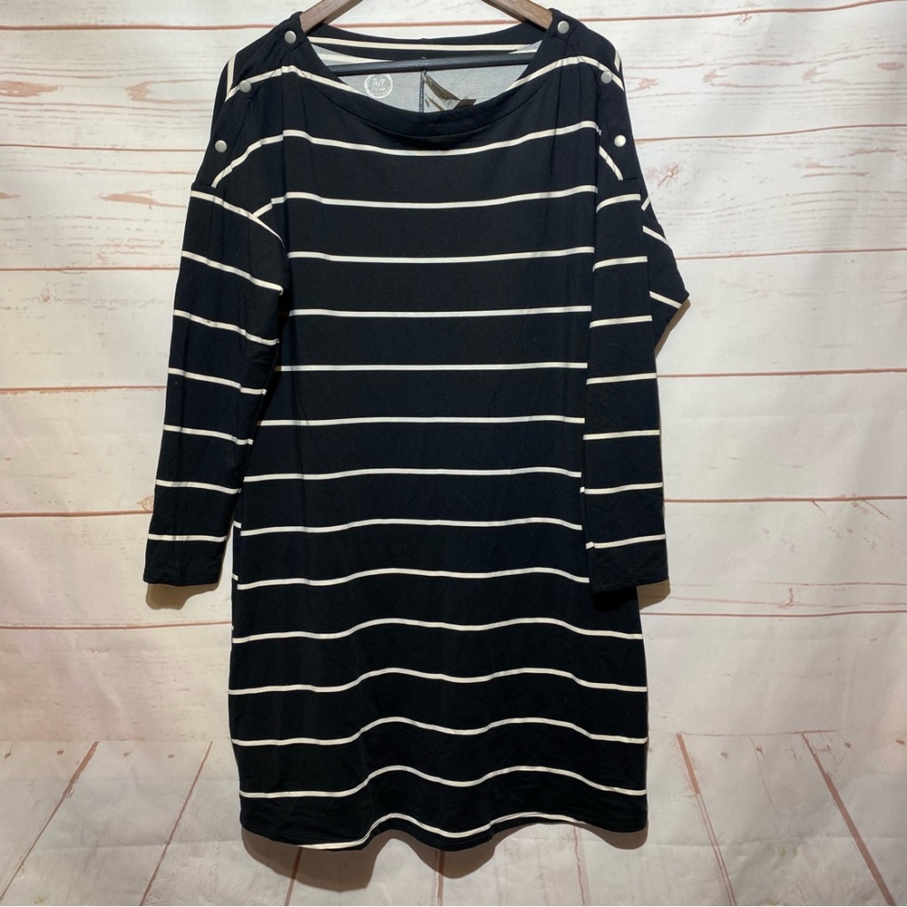 NWT Maurices Long Sleeve Black Dress Size Large